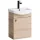 Sink base cabinet 45 cm (Sonoma oak) with black faucet