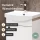 Sink base cabinet 45 cm (white) with chrome faucet
