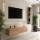 140 cm TV Cabinet Set with Sideboard in Gold Oak