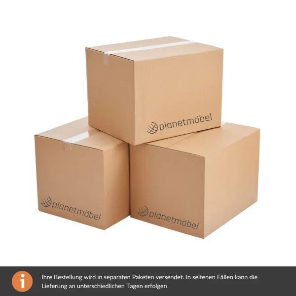 TV Wohnwand Set 160 cm TV Board mit Seiteschrank Gold Eiche / Anthrazit