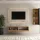 160 cm TV Cabinet Set with Sideboard in Gold Oak
