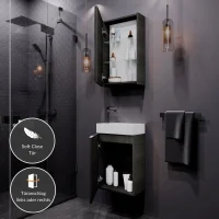 Conjunto de muebles de baño de 40 cm con armario...