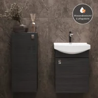 Mueble bajo para lavabo de 45 cm con mueble auxiliar de...