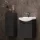 Waschtischunterschrank 45 cm mit Midischrank 32 cm (Anthrazit)