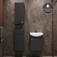 Mueble bajo para lavabo de 45 cm con 2 armarios medianos...