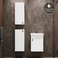 Meuble sous-lavabo de 45 cm avec 2 meubles moyens de 32...