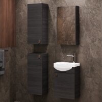 Waschtisch 40 cm mit Spiegelschrank und 2x Midischrank -...