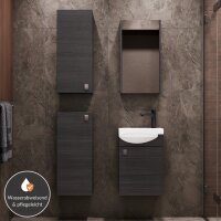 Waschtisch 40 cm mit Spiegelschrank und 2x Midischrank -...