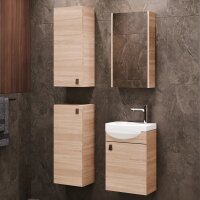 Waschtischunterschrank 40 cm mit Spiegelschrank und 2x...