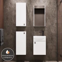 Meuble sous-lavabo de 40 cm avec armoire de toilette et 2...