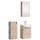Meuble sous-lavabo de 45 cm avec armoire de toilette et meuble dappoint de 32 cm (chêne Sonoma)