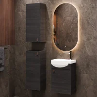 Conjunto de muebles de baño con lavabo de 40 cm,...