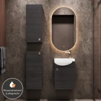 Conjunto de muebles de baño con lavabo de 40 cm,...