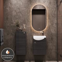 Badmöbel Set Waschtisch 40 cm mit Badspiegel mit...