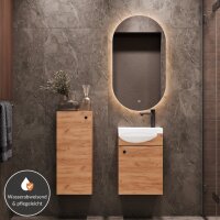 Badmöbel Set Waschtisch 40 cm mit Badspiegel mit...