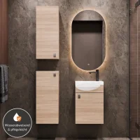 Set da bagno con lavabo da 40 cm, specchio da bagno...