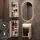 Bathroom Furniture Set: 40 cm Vanity with Lighted Mirror and 2 Mid-Sized Cabinets, Sonoma Oak
