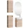 Bathroom Furniture Set: 40 cm Vanity with Lighted Mirror and 2 Mid-Sized Cabinets, Sonoma Oak
