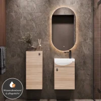Set da bagno con lavabo da 40 cm, specchio da bagno...