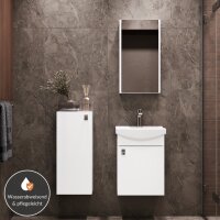 Waschtischunterschrank 45 cm mit Spiegelschrank und...