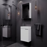 Badmöbel-Set 40cm mit Spiegelschrank (Weiß)