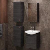 Waschtischunterschrank 45 cm mit Spiegelschrank und 2x...