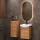 Set di mobili da bagno da 45 cm con specchio e armadietti