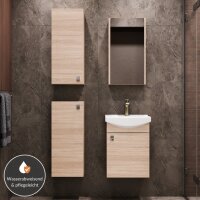 Waschtischunterschrank 45 cm mit Spiegelschrank und 2x...