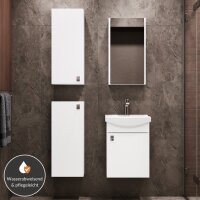 Waschtischunterschrank 45 cm mit Spiegelschrank und 2x...