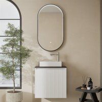 Badmöbel Set Waschtisch 55 cm weiß matt,...