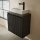 Washbasin unit 55 cm with basin – in matte white or anthracite + two countertops