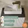 55-cm matte white sink, gold-brushed faucet and hardware set