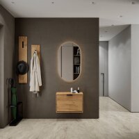 Schuhrank STIVIO 1 Klappe Gold Eiche