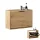 Schuhschrank STIVIO 1 Klappe Gold Eiche