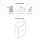 Shoe Cabinet STIVIO 2 Flaps Whitegrey/Golden Oak 60 cm