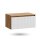 ARISA Washbasin Cabinet 80 cm Gold Oak / White (fluted structure)