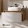ARISA Washbasin Cabinet 80 cm Gold Oak / White (fluted structure)