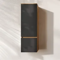 ARISA Tall Cabinet 120 cm Gold Oak / Black