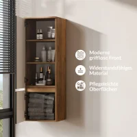 ARISA Tall Cabinet 120 cm Gold Oak / Black