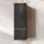 ARISA Armadio alto 120 cm Rovere dorato / Nero scanalato