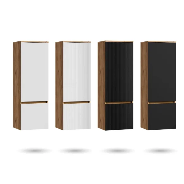 ARISA Tall Cabinet 120 cm Gold Oak / White