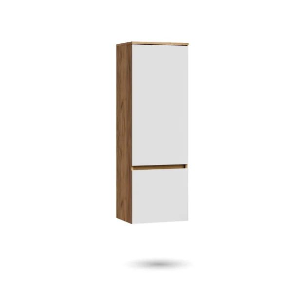 ARISA Tall Cabinet 120 cm Gold Oak / White