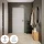 Scapolo STIVIO con 1 anta, rovere dorato, 60 cm, specchio ovale con cornice e illuminazione a LED (3 livelli di luminosità)