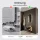 Scapolo per scarpe STIVIO con 1 anta, rovere dorato, 60 cm, specchio ovale a LED senza cornice (2 livelli di illuminazione)