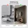 Scarpiera STIVIO con 1 anta, rovere dorato, 60 cm, specchio rotondo con cornice e illuminazione a LED (3 livelli di luminosità)