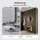Shoe Cabinet STIVIO with 1 Flap 60 cm wide, Golden Oak, Round LED Mirror (2 Light Levels)