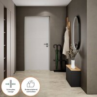 Schuhschrank STIVIO 1 Klappe Schwarz 60 cm, LED Spiegel...