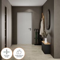 Schuhschrank STIVIO 1 Klappe Schwarz 60 cm, LED Spiegel...