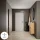 Scarpiera STIVIO con 2 ante, rovere dorato, 60 cm, specchio ovale con cornice e illuminazione a LED (3 livelli di luminosità)