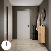 Schuhrank STIVIO 2 Klappen Gold Eiche 60 cm, LED Spiegel...